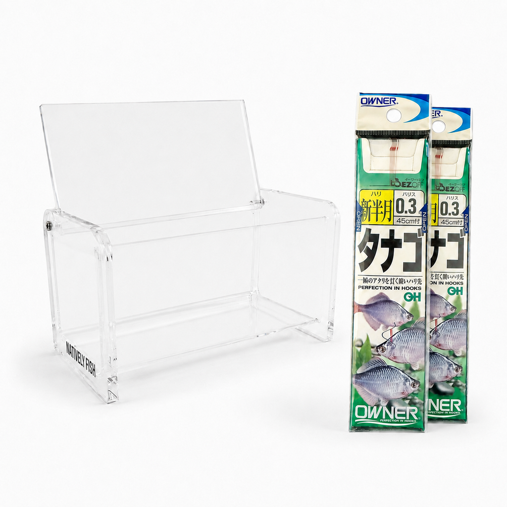 Microfishing Photo Tank with Tanago Hooks Bundle